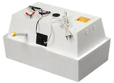 Инкубатор Золушка на 28 яиц 220 В/12 В с автоматическим поворотом (блок питания входит в комплект)
