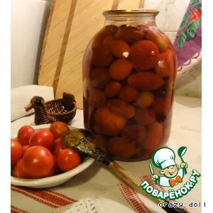 Рецепт: консервированные семейные помидоры
