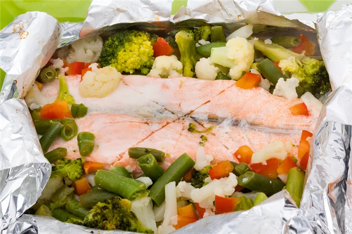 Рецепт приготовления лосося в фольге