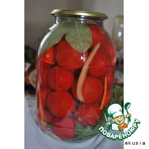 Рецепт: Сладкие маринованные помидоры