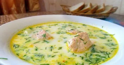 Финский крем-суп с красной рыбой