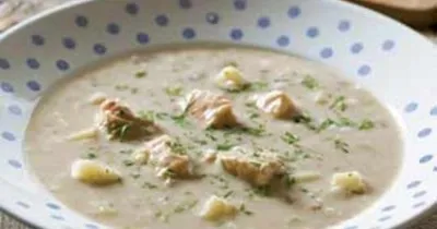 Молочный суп с горбушей