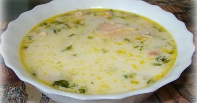 Сливочный суп из лосося