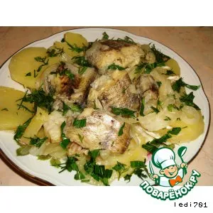 Рецепт: отварная рыба с картофелем