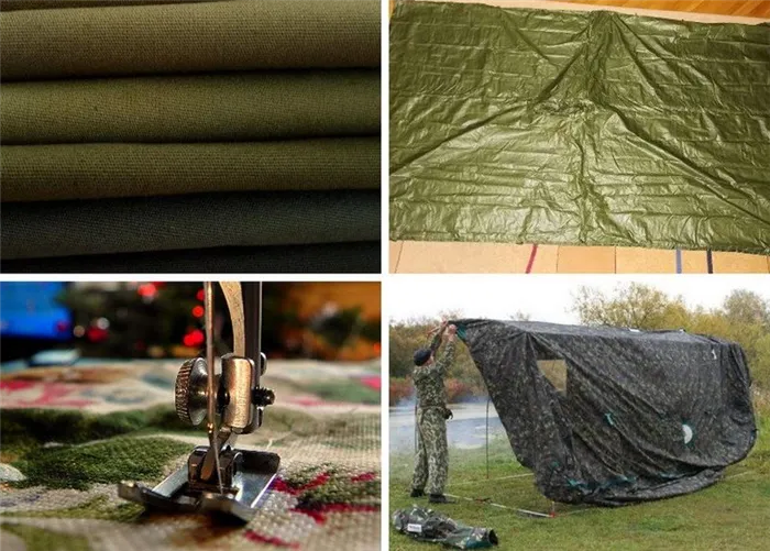 Палатки могут быть изготовлены из любого подходящего материала