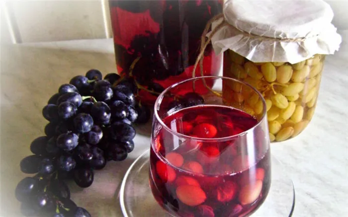 Виноградный компост на зиму - 5 рецептов для 3 литровых банок Шаг 1.