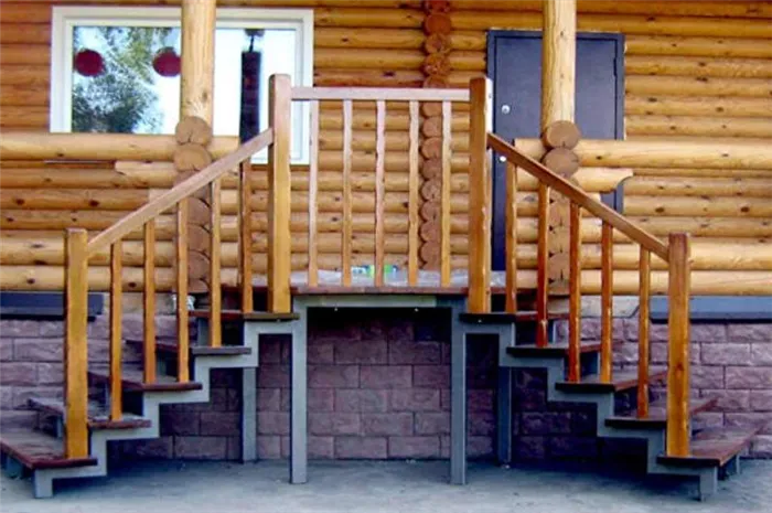 Дизайн деревянной террасы для частного дома - фото