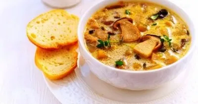 Грибной суп из белых грибов