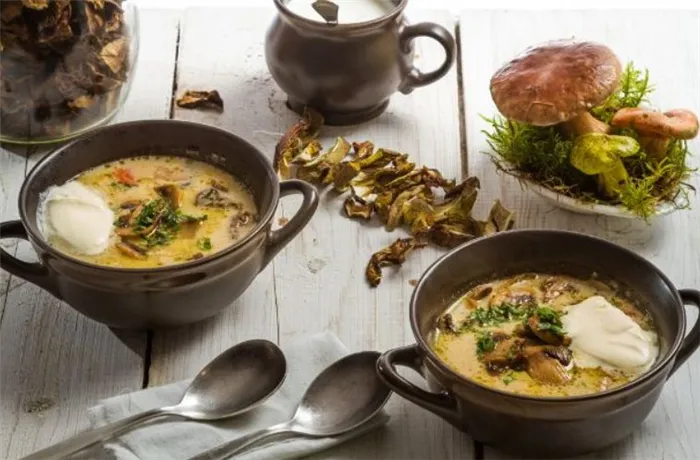Рецепт 2: Суп из сушеных грибов 