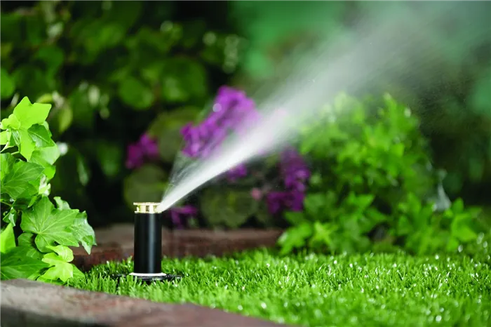 Поливайте газон с помощью автоматического полива газона