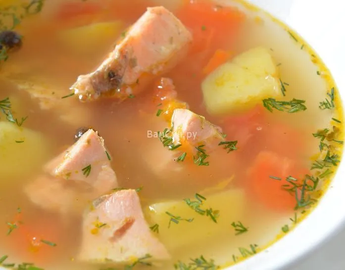 Рецепт рыбного супа с головой кеты