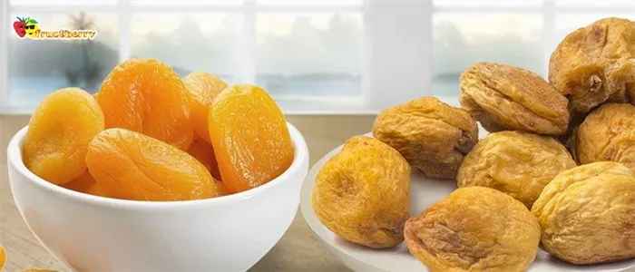 Сушеные абрикосы и абрикосы