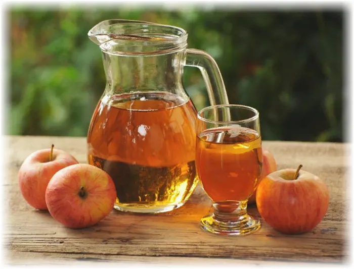 Яблочный сок - физические преимущества