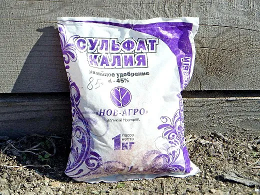 Удобрения для чеснока при весенней и осенней посадке - сульфат калия