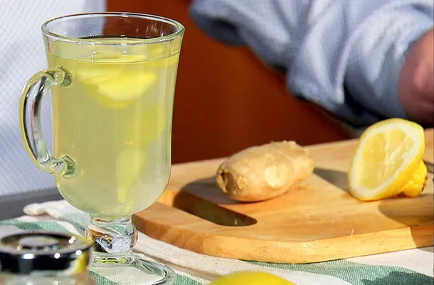 Сок имбиря и лимона.