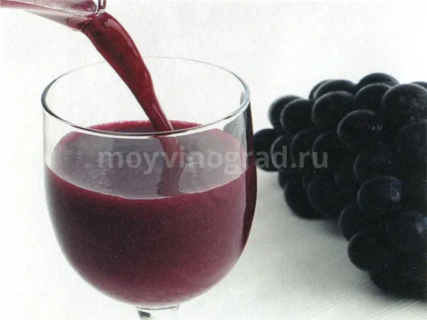Полезный сок из винограда