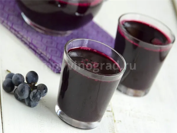 Сок из темного винограда
