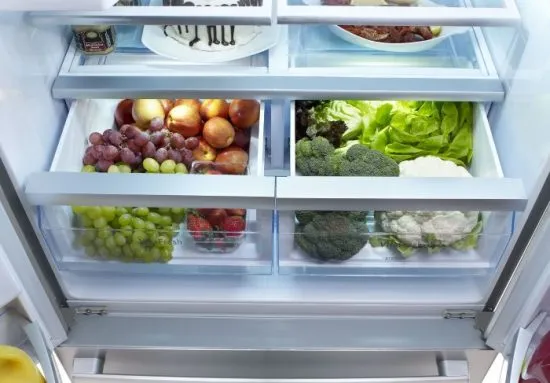 Отделение холодильника для овощей и фруктов