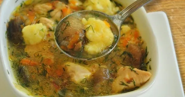 Как варить суп с сыроежками