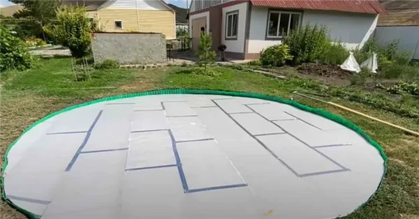 2 варианта как сделать площадку для установки каркасного бассейна