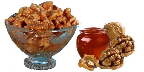 грецкие орехи с медом